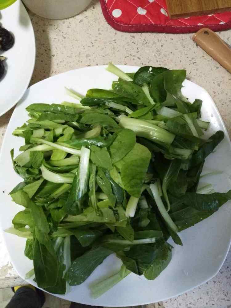 香菇炒油菜