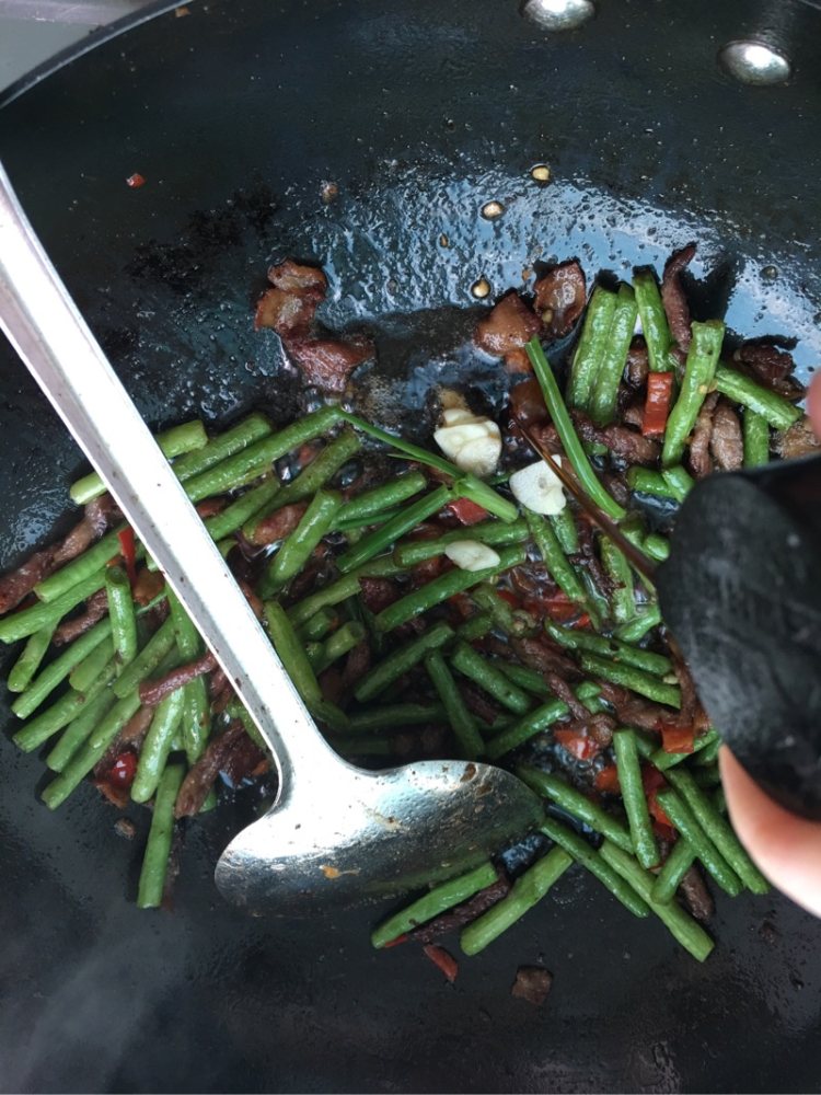 剁椒长豆角炒肉