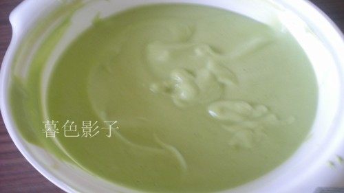 菜汁奶油小方糕