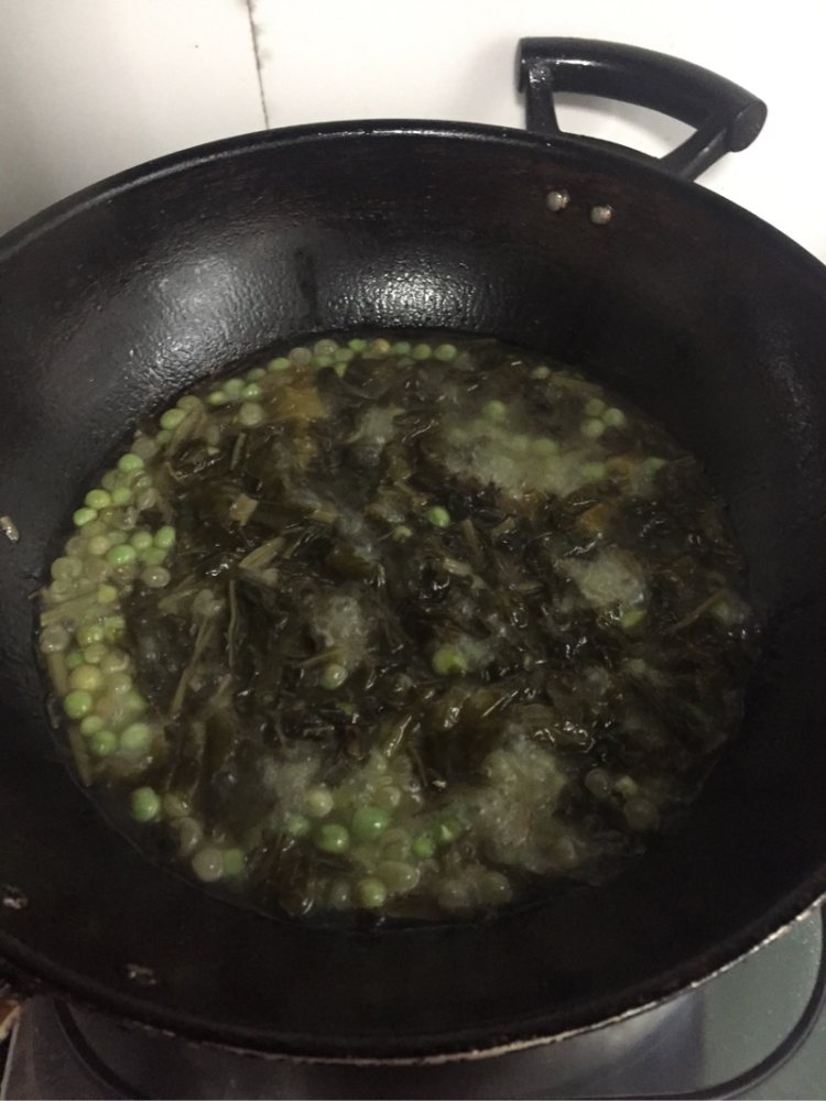 豌豆炒腌菜