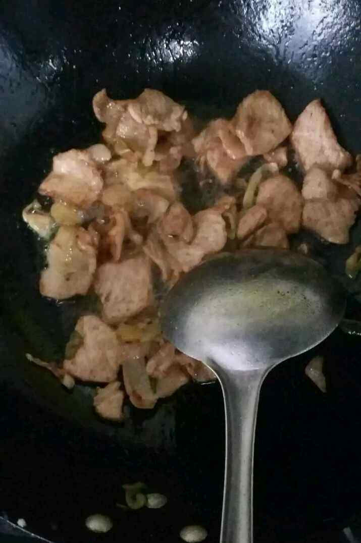 蘑菇炒肉片