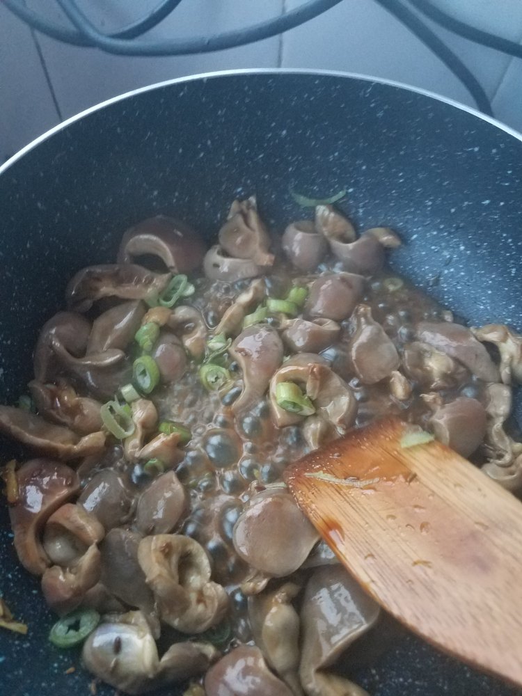 孜然耗油鸡胗
