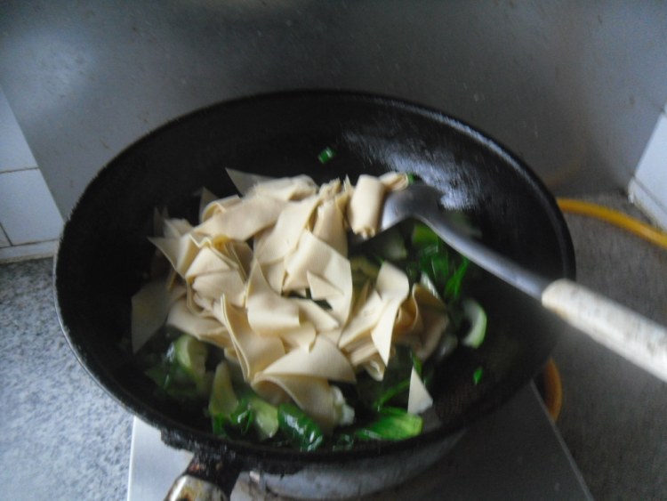 干豆腐烧油菜