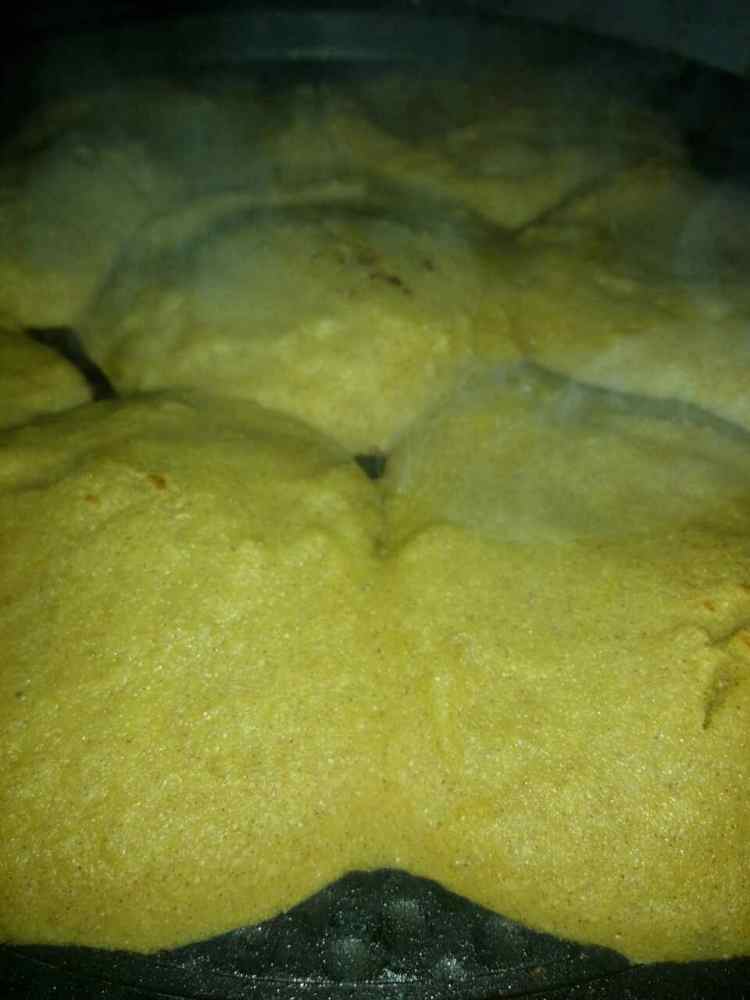 红薯面玉米面烀饼