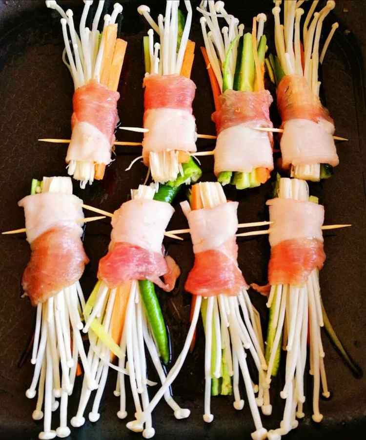 猪肉蔬菜卷