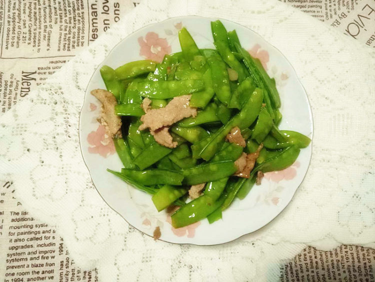 肉炒荷兰豆