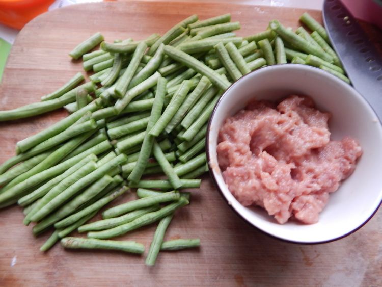 油辣子肉末豆角