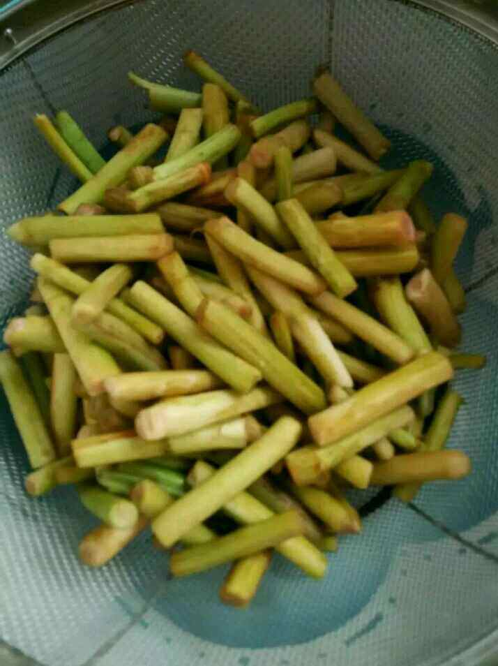 炒山芋梗