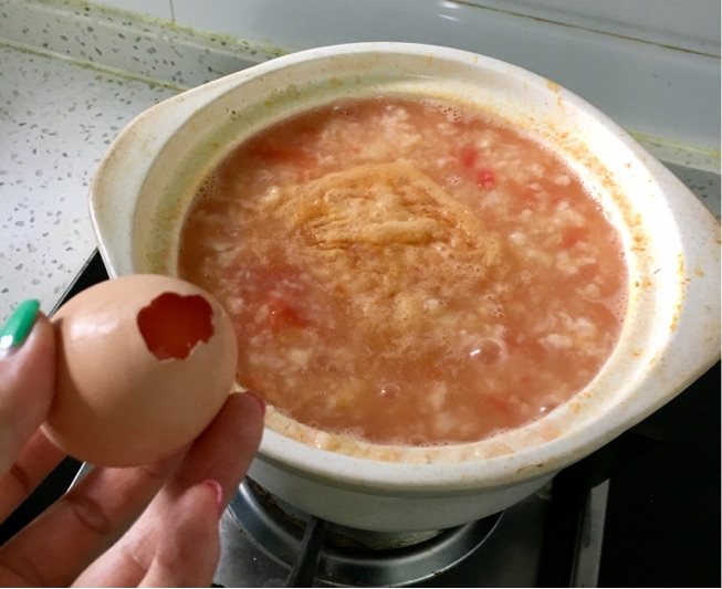 西红柿鸡蛋面疙瘩