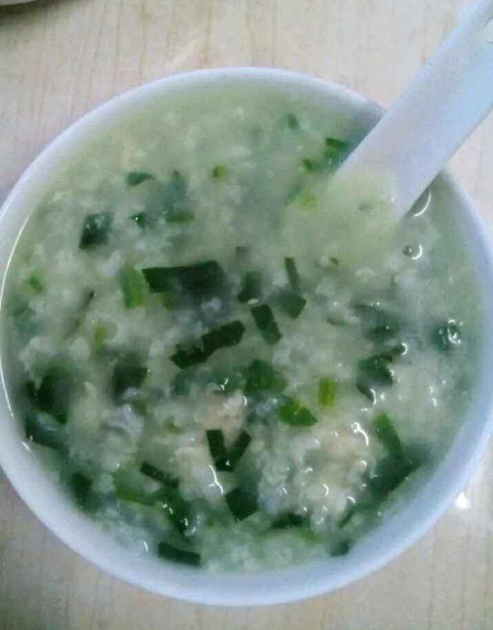 菠菜肉粥