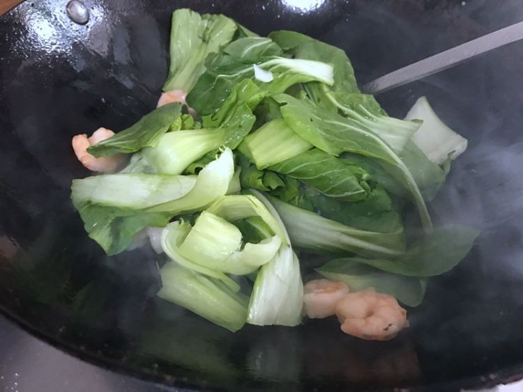 鲍汁油菜虾仁