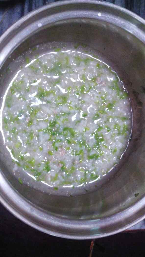 9M+白菜肉末粥
