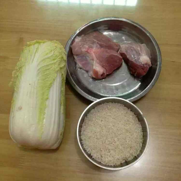 娃娃菜肉丁咸饭