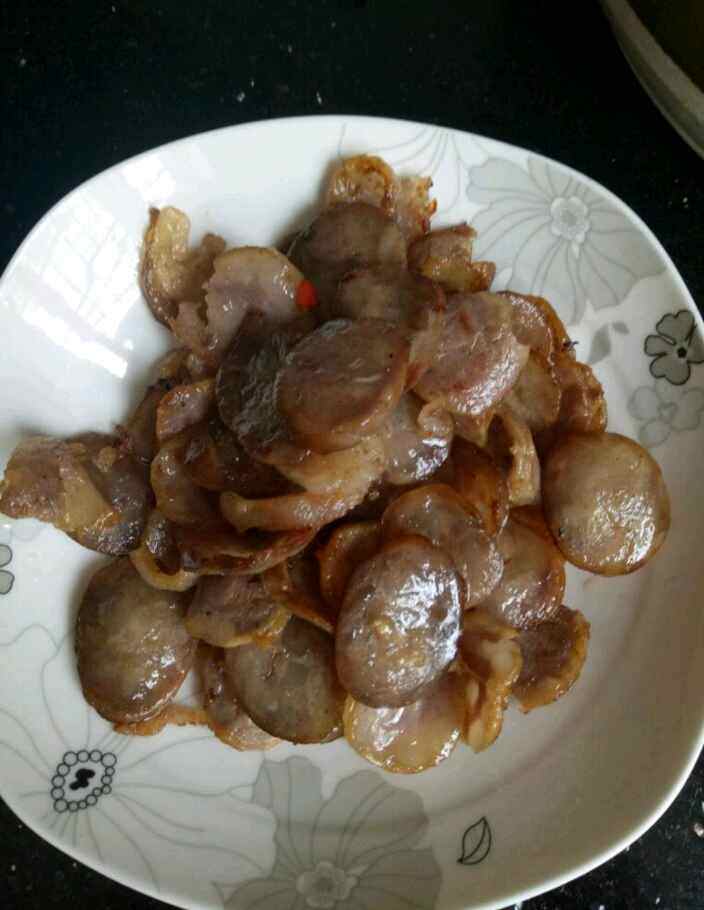 腊肉炒蒜薹