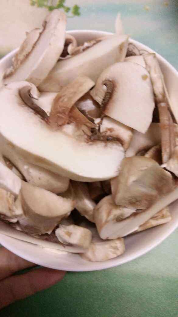 豆苗蘑菇汤