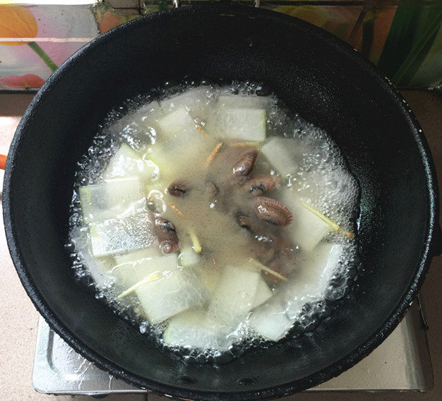 冬瓜花蛤汤