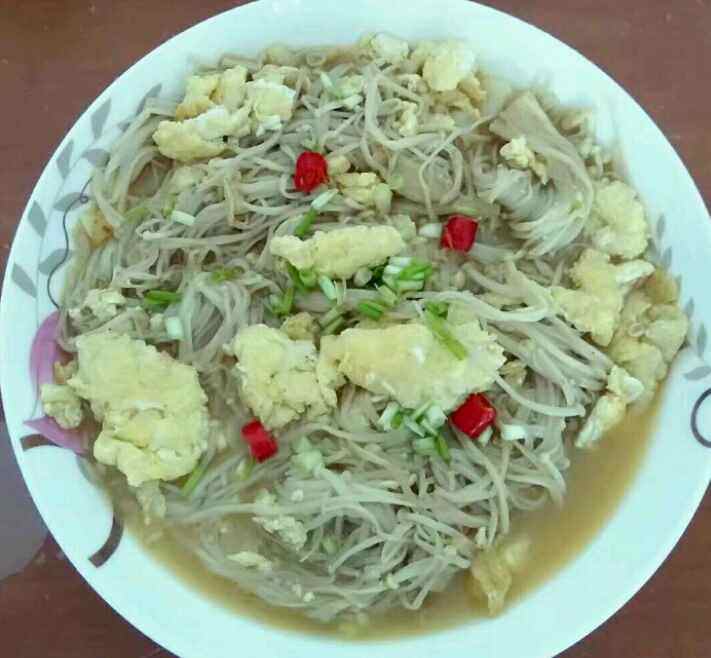 金针菇炒鸡蛋