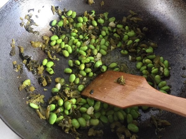 雪菜肉丝毛豆