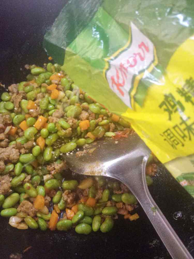 肉沫炒毛豆