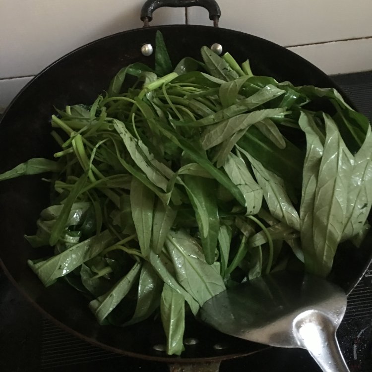 黄豆酱炒空心菜