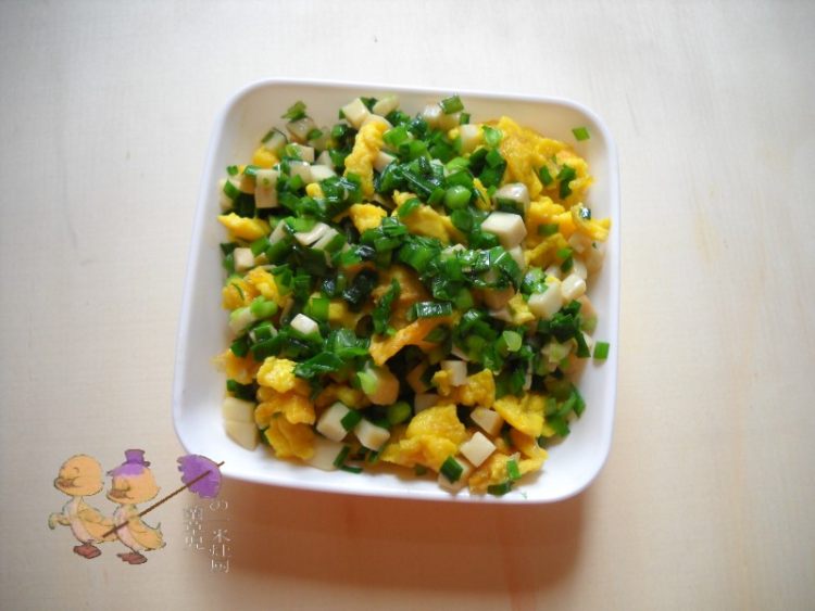 韭香杏鲍菇炒蛋