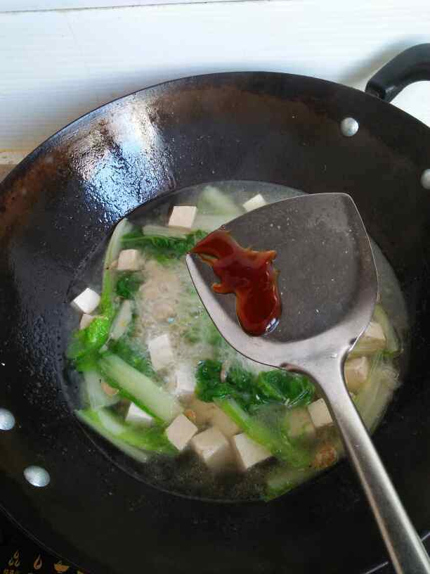 小白菜豆腐汤