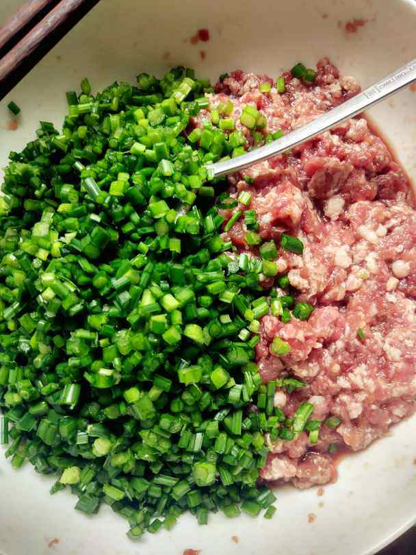 牛肉韭苔锅贴