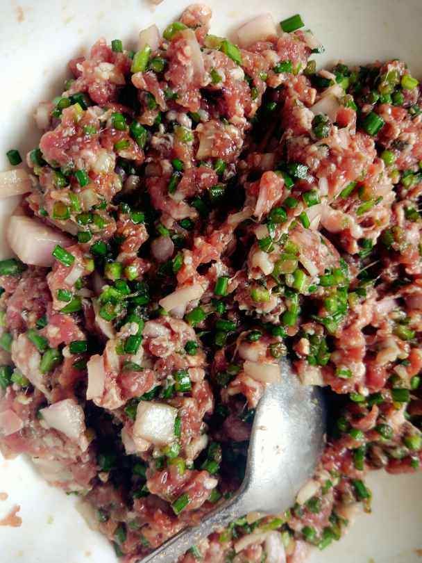 牛肉韭苔锅贴
