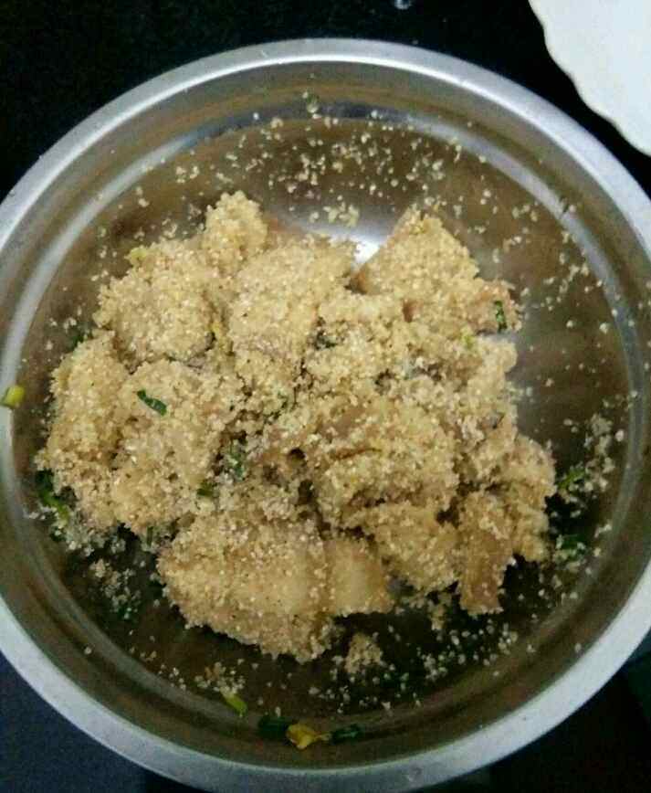 南瓜蒸肉块