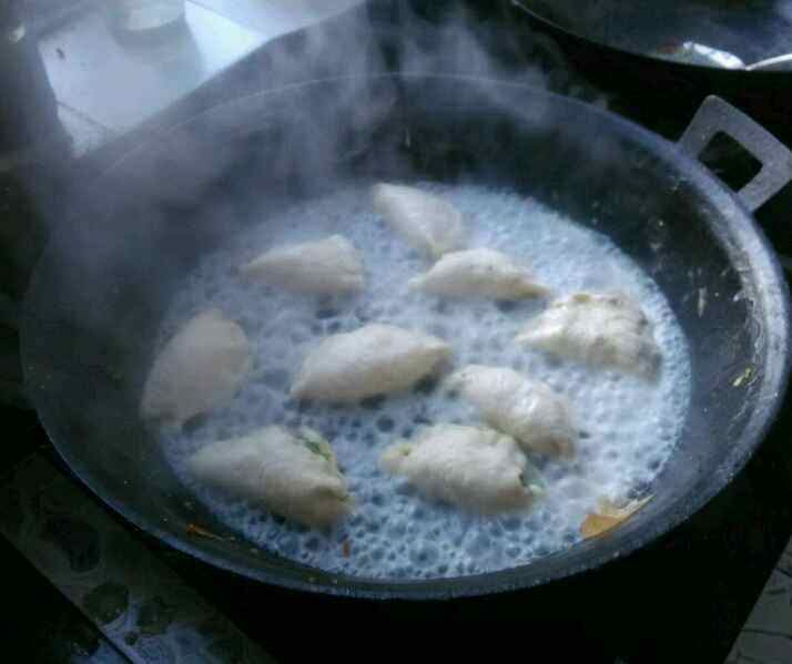 煎饺子