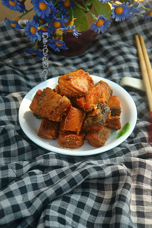 煎咸马哈鱼