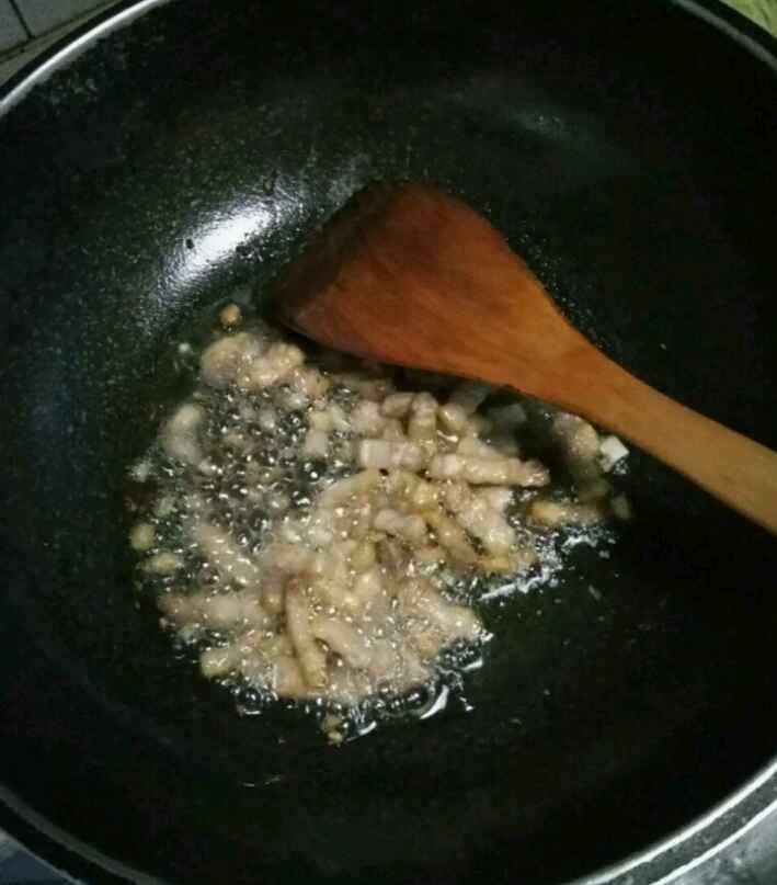 肉丝包菜