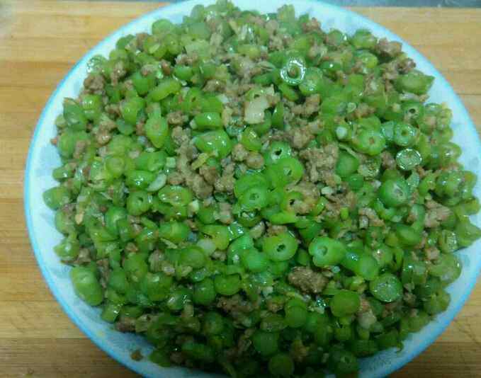 豆角炒肉末