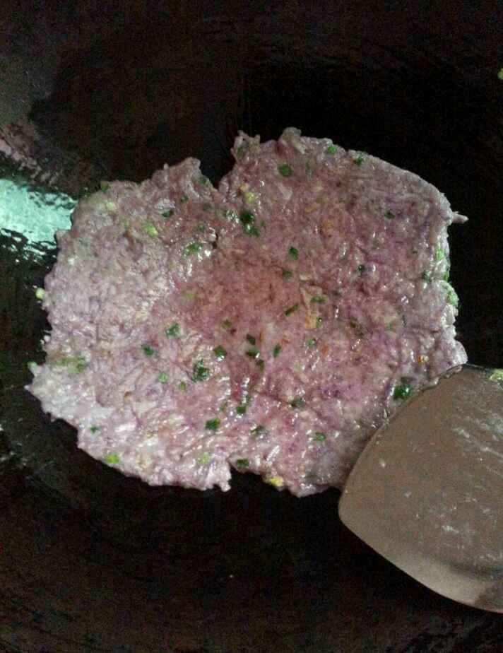 葱油紫薯饼