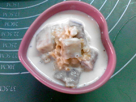 香芋燕麦牛奶甜汤