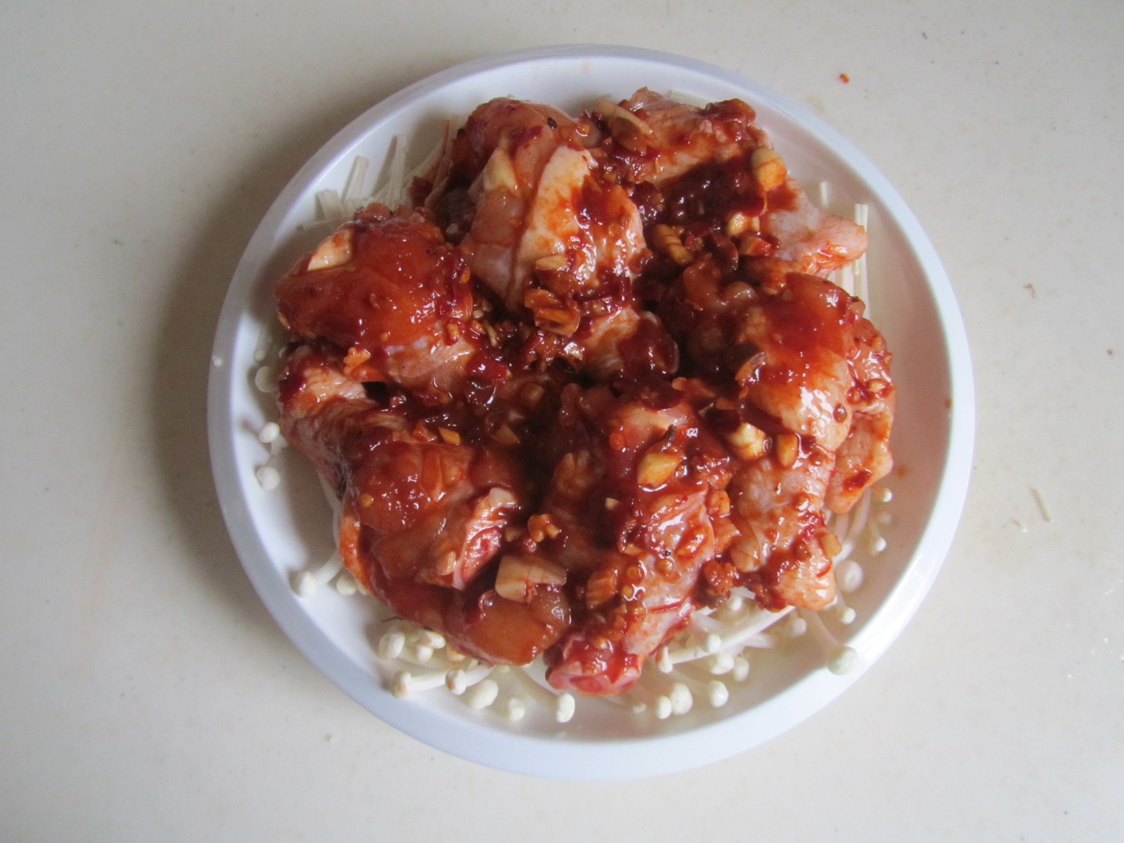 豆瓣蒸鸡翅根