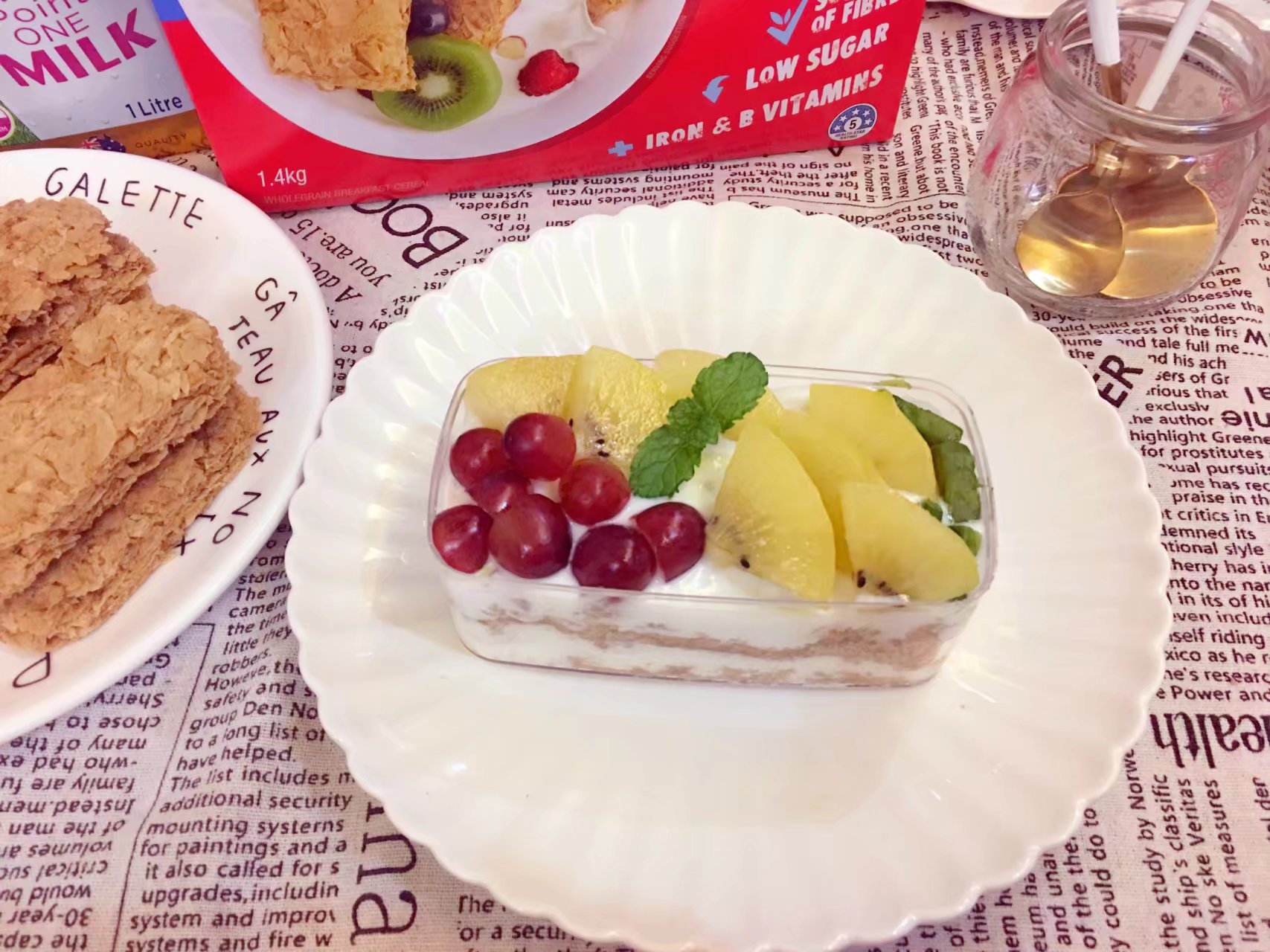 低脂酸奶麦片