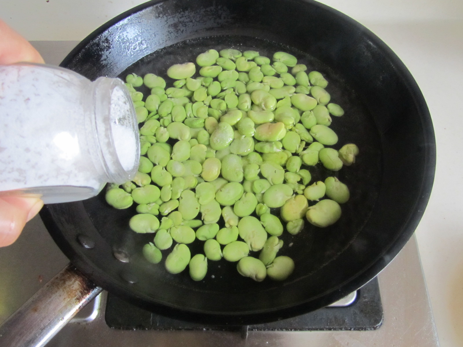 肉末炒蚕豆米