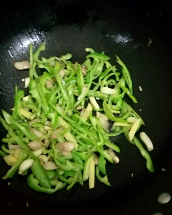 青菜炒肉丝