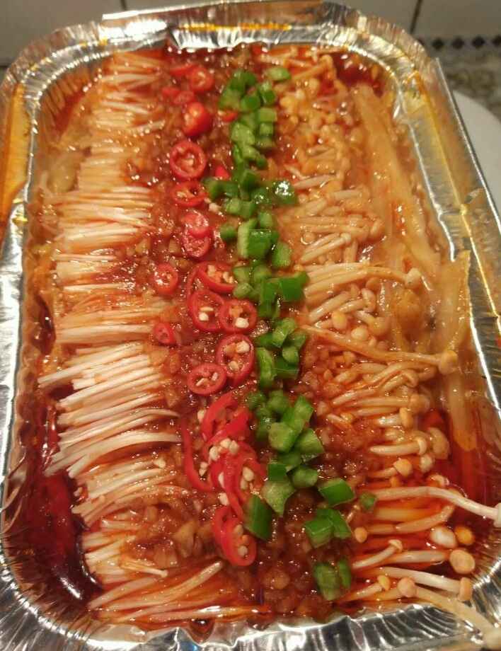 煎金针菇