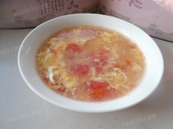 鲜玉米番茄蛋花汤