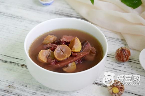栗子香菇红豆鸡汤