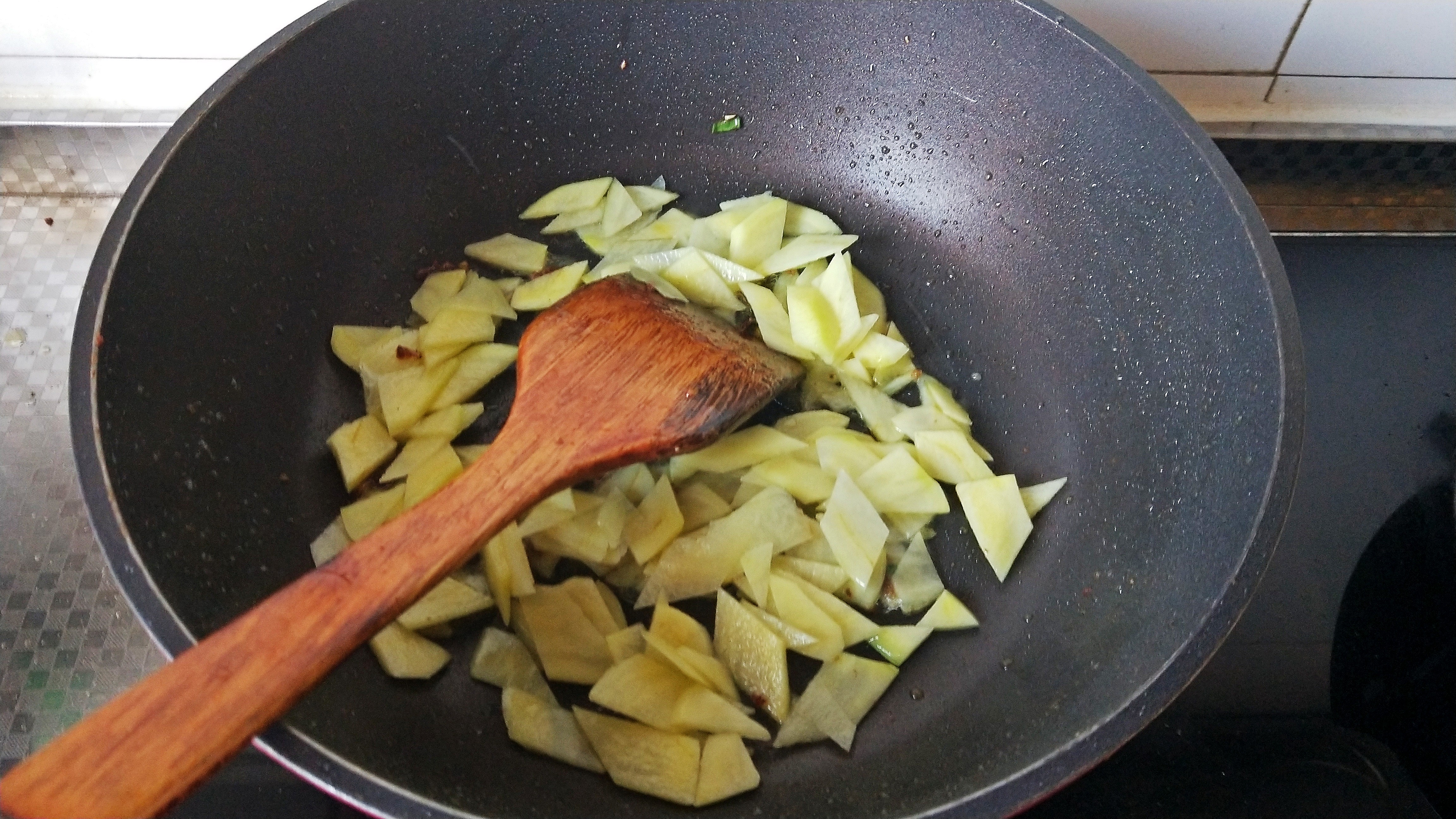 铁板腰花土豆片