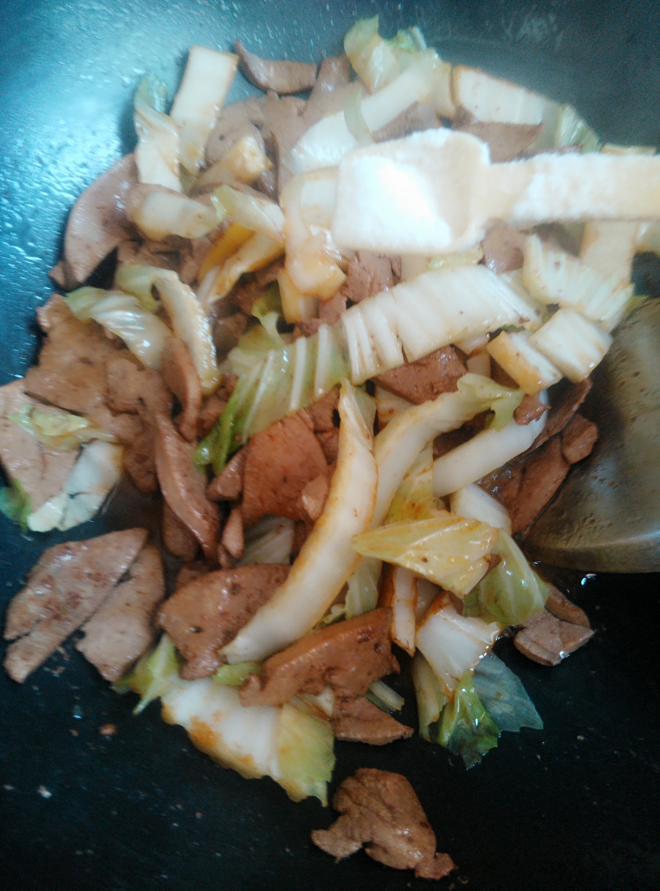猪肝炒白菜
