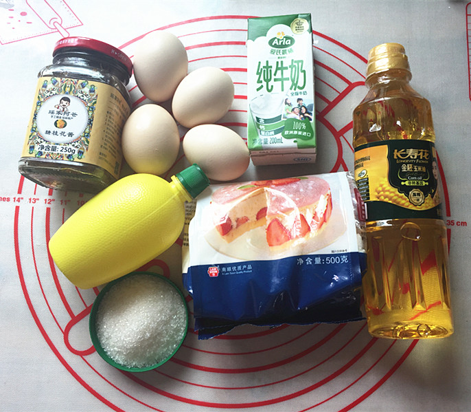 桂花蜜戚风蛋糕
