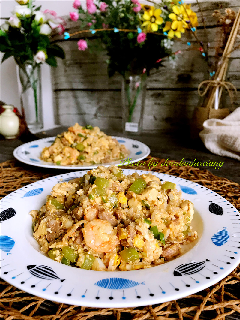 什锦豆腐炒饭