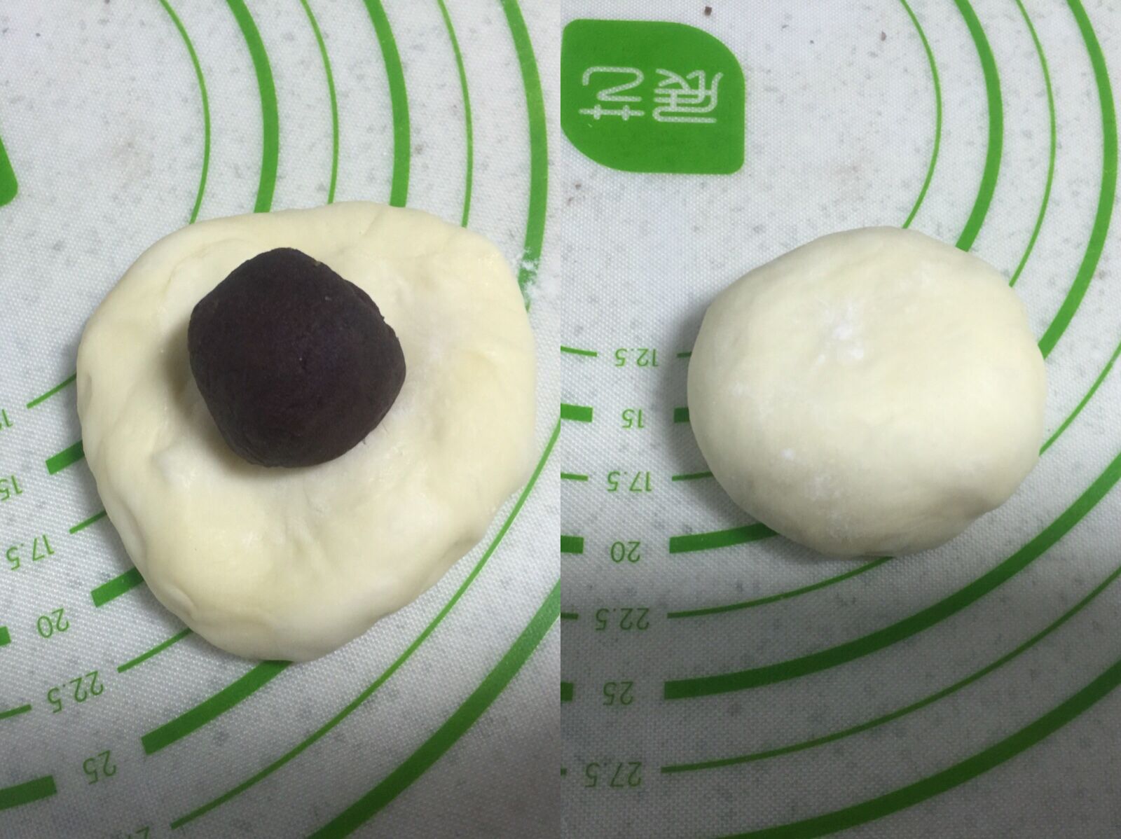 花环形豆沙面包