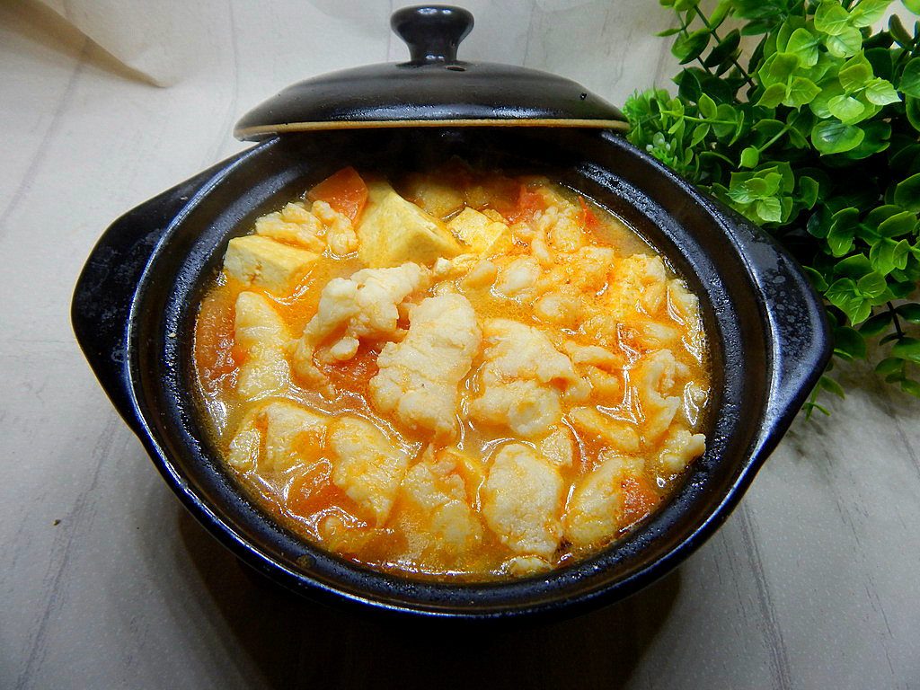 番茄鱼片豆腐汤