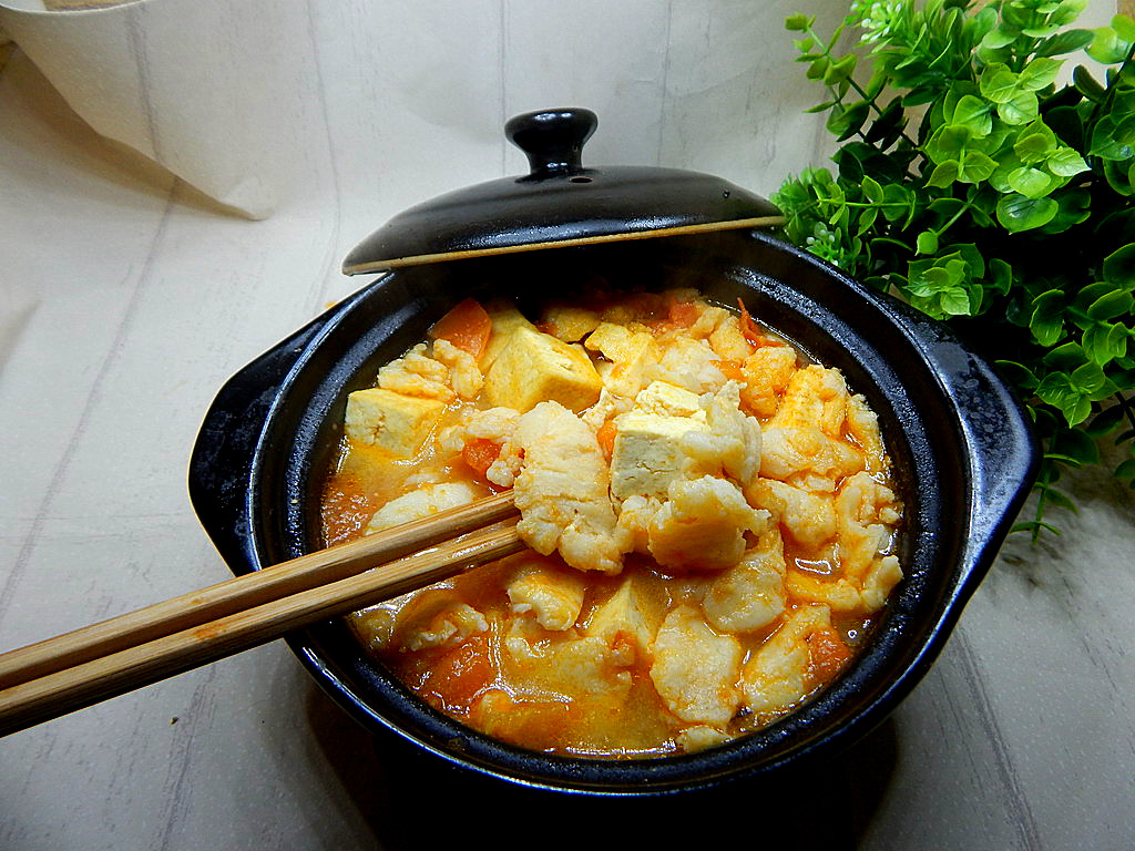 番茄鱼片豆腐汤
