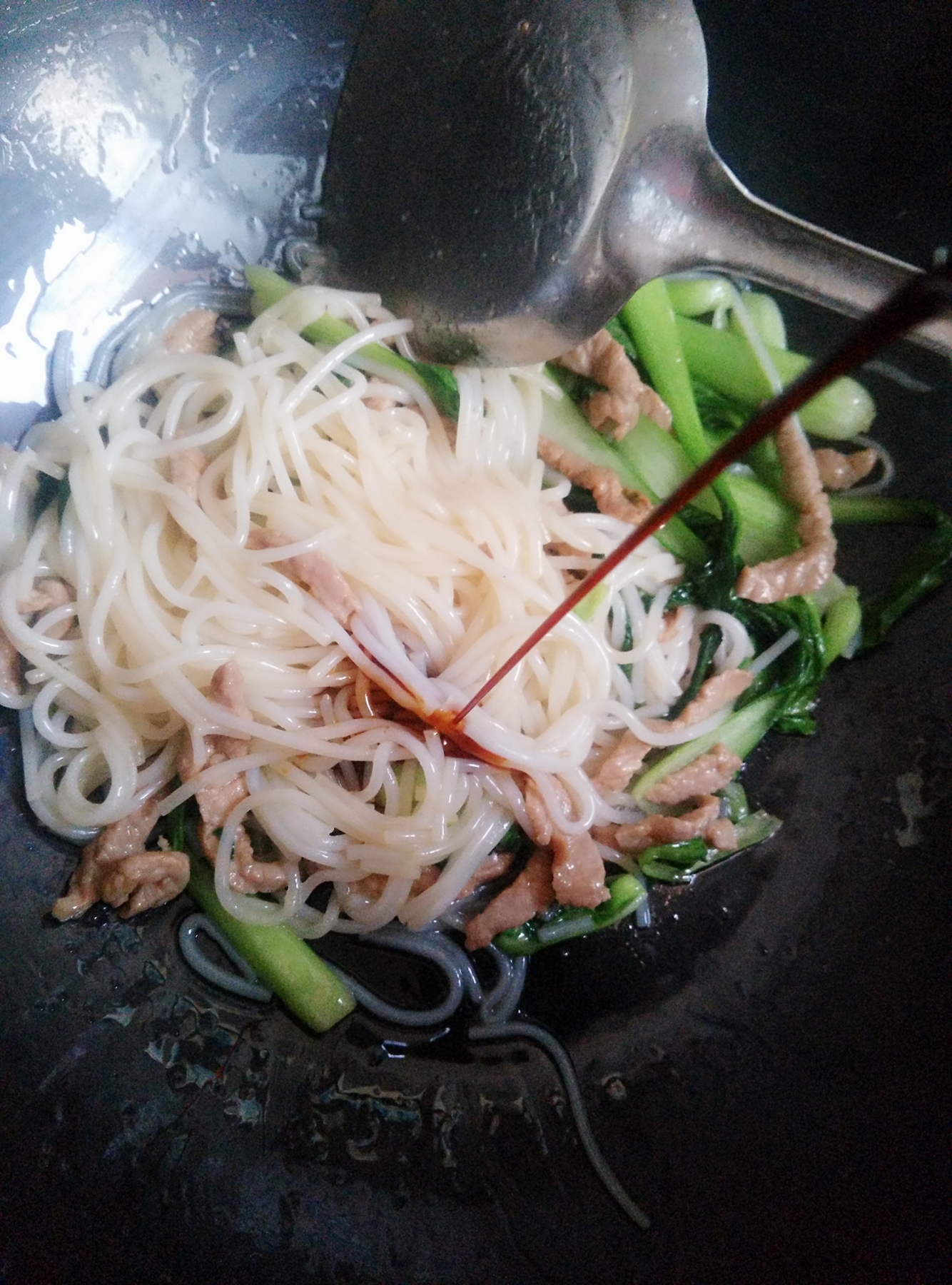 肉丝炒扎粉